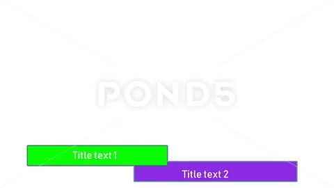 Lower third Neon 1 with two text options PSD-Vorlage