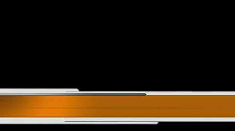 Lower-third-orange HD 動画素材 25457343
