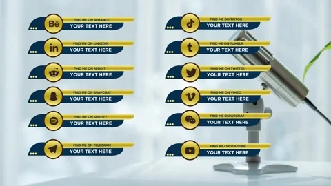 Lower Third  Pack 01 After Effects stock