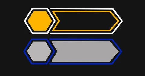 Lower third pack abstract illustration in high resolution. Designed cool lo.. Ilustración de archivo
