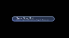 Lower Third Pop up Bubble with Lens Flare Wipe for Text Stock After Effects