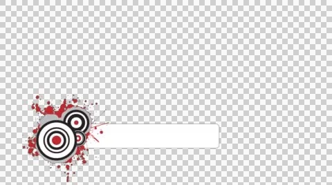 Lower Third Red Splatter with SOUND Stock Footage 51299506