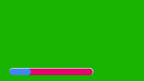 The lower third is a simple elongated oval shape in pink and blue  Stock Footage 234151201