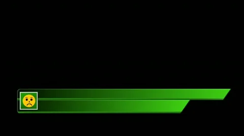 Lower third with smile, alpha, on transparency, 1080p Stock Footage 11158848