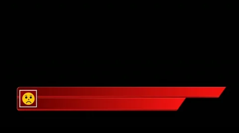 Lower third with smile, alpha, on transparency, 1080p Stock Footage 11169971