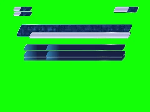 Lower Third Sports Stats Template on Chroma Key Green Background Stock Footage 82474270