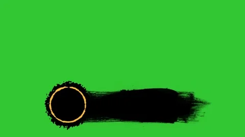 The lower third in the style of splashes and brushstrokes against a green scr 库存影片 344850194