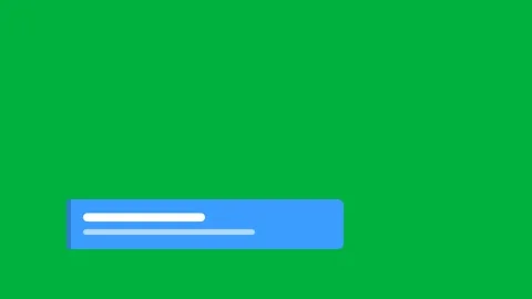 Lower third title name banner azure green screen 動画素材 342616384