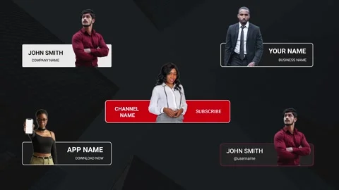 Lower Third For Transparency Pictures Stock After Effects