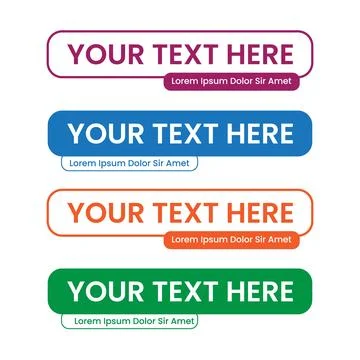 Lower Third Vector Template Stock Illustration