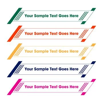 Lower Third Vector Template Stock Illustration