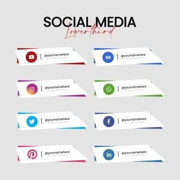 Lower Third Vector Template Stock Illustration