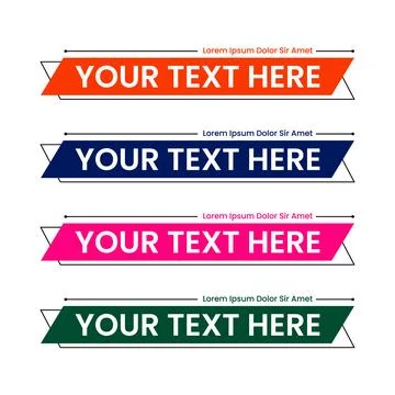 Lower Third Vector Template. Lower Thirds Pack Stock Illustration