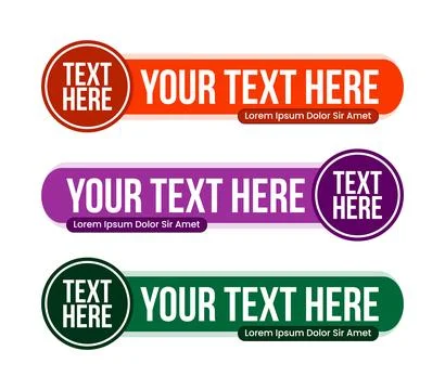 Lower Third Vector Template. Lower Thirds Pack Stock Illustration
