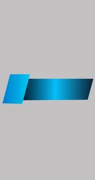 Lower Third in vertical high resolution. Cool simple modern-designed sky bl.. Stock Illustration