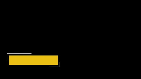 Lower third yellow animation title Stock Footage 287221073