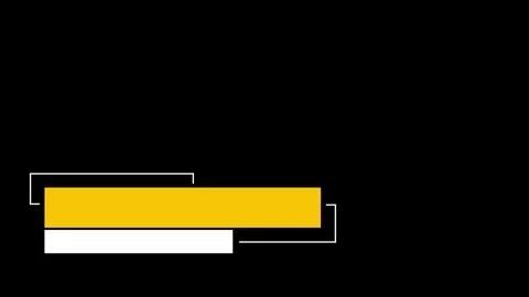 Lower third yellow animation title Stock Footage 287262515