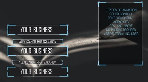 Lower Thirds Stock After Effects
