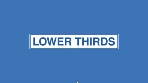 Lower Thirds 库存 After Effects