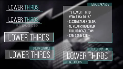 Lower Thirds Stock After Effects