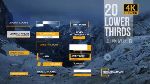 Lower Thirds Stock After Effects