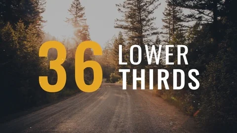 Lower Thirds After Effects stock