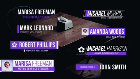 Lower Thirds Stockmateriaal After Effects