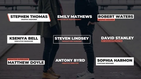 Lower Thirds Stockmateriaal After Effects