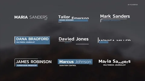 Lower Thirds Stock After Effects