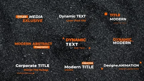 Lower Thirds Stock After Effects