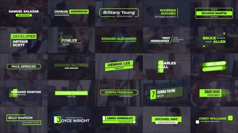 Lower Thirds Stock After Effects