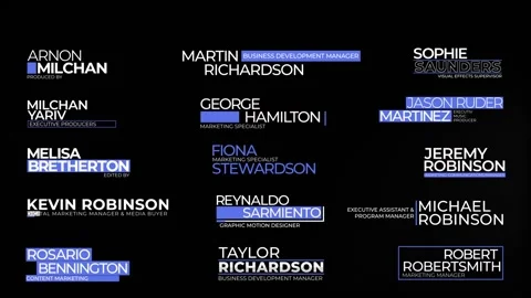 Lower Thirds After Effects stock