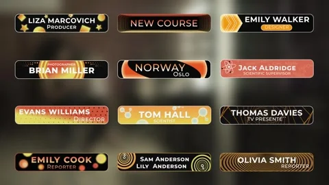 Lower Thirds Stock After Effects