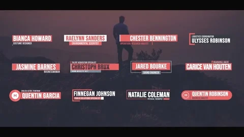 Lower Thirds After Effects stock