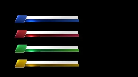 Lower Thirds Banners for Titles Stock Footage 91209366