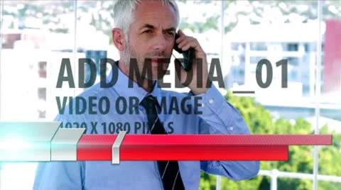 Lower Thirds bar with slider Stock After Effects