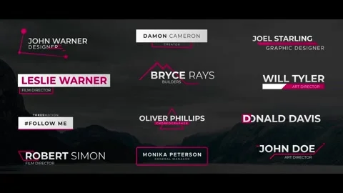 Lower Thirds Frash After Effects stock