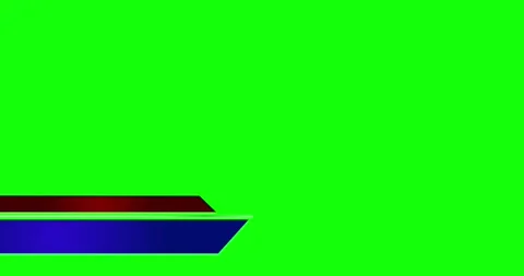 Lower thirds motion graphic elements with removal green screen background Stock Footage 170415677