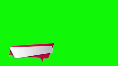 Lower thirds motion graphic elements with removal green screen background. Stock Footage 238759826