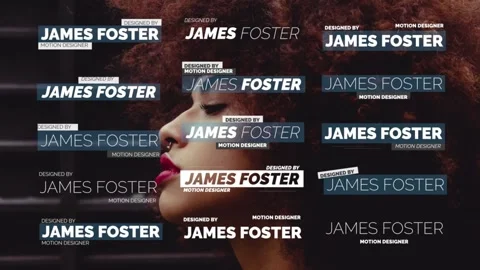 Lower Thirds Pack II After Effects stock