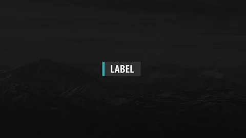 Lower Thirds Pack (Label) After Effects stock