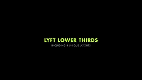 Lower Thirds Pack (Lyft) Stock After Effects