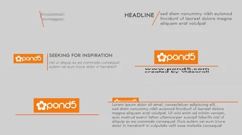 Lower Thirds Pack1 After Effects stock