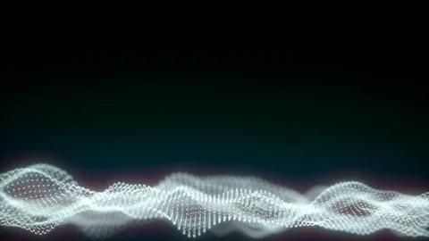 Lower Thirds Particles Atomic Waves Abstract Seamless Loop Animation in 4K Stock-Footage 96760130