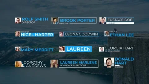 Lower Thirds Photo Edition Stock After Effects