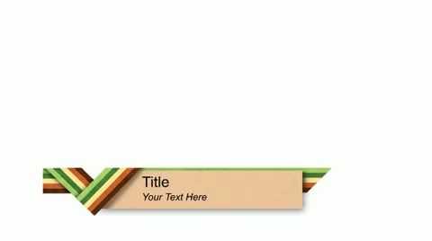 Lower Thirds - Stripes After Effects stock