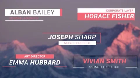 Lower Thirds V2 Stock After Effects