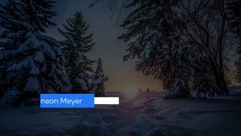 Lower Thirds in Winter Stock After Effects