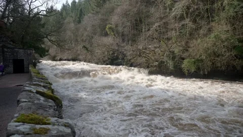 Lower Weir at New Lanark Vidéo 171775616