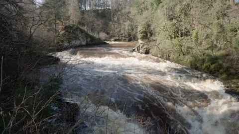 Lower Weir at New Lanark Stock-Footage 171776132